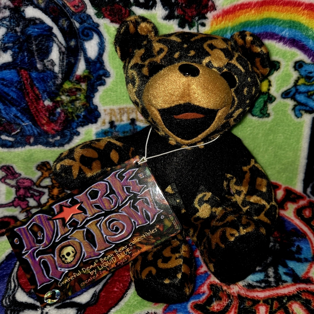 Grateful Dead Bear "Dark Hollow" By Liquid Blue ~NWT~